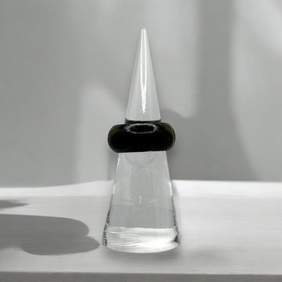 Set Of 2 Clear Acrylic Cone Ring Displays Jewelry Organizers - Picture 4 of 6